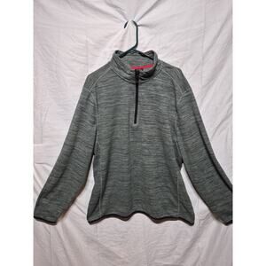 Avalanche Heathered Grey XXL Pullover 1/4 Zip Long Sleeve Activewear Top